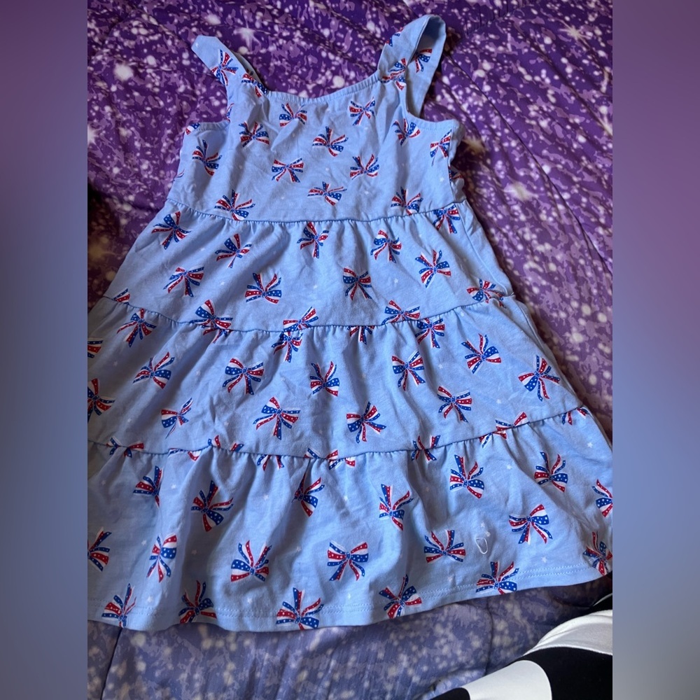 Patriotic ribbon dress